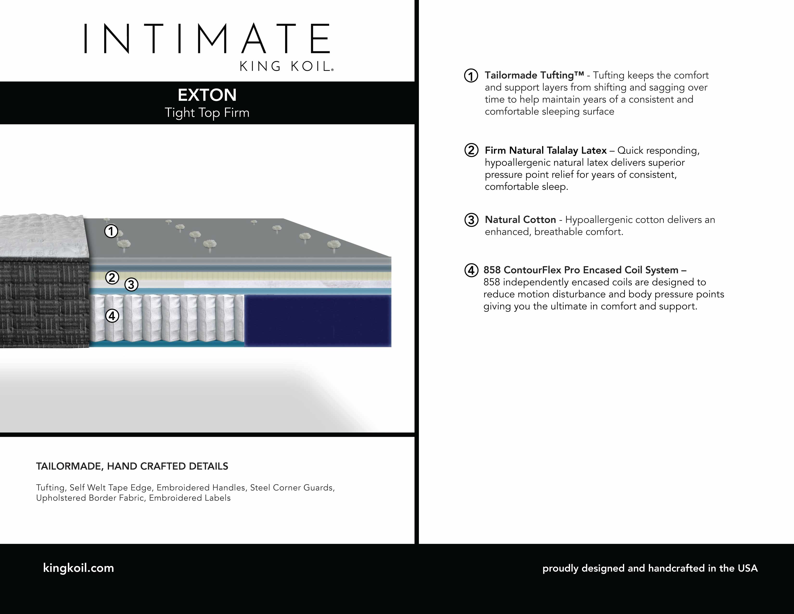 King Koil EXTON TIGHT TOP FIRM